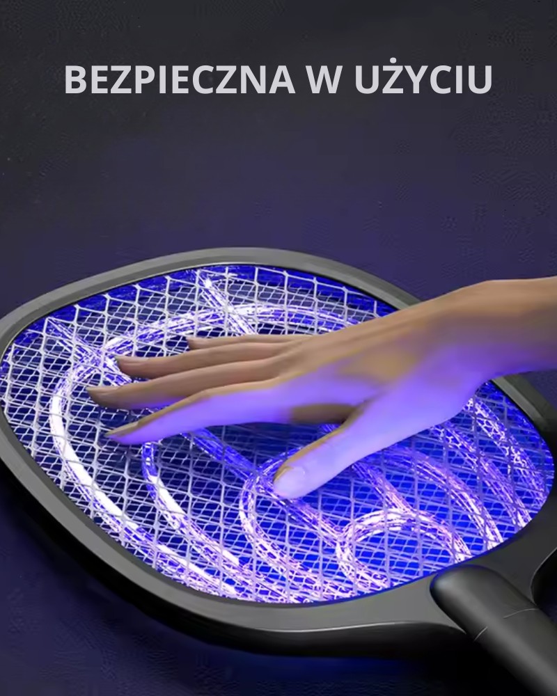 Elektryczna łapka packa na muchy komary ćmy owady z lampą uv + podstawka