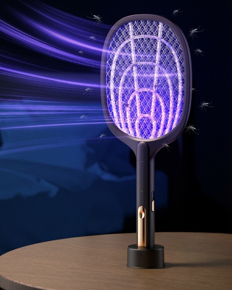 Elektryczna łapka packa na muchy komary ćmy owady z lampą uv + podstawka