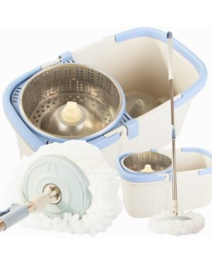 Mop obrotowy rotacyjny 360 spin turbo wiadro zestaw nakładka mikrofibra