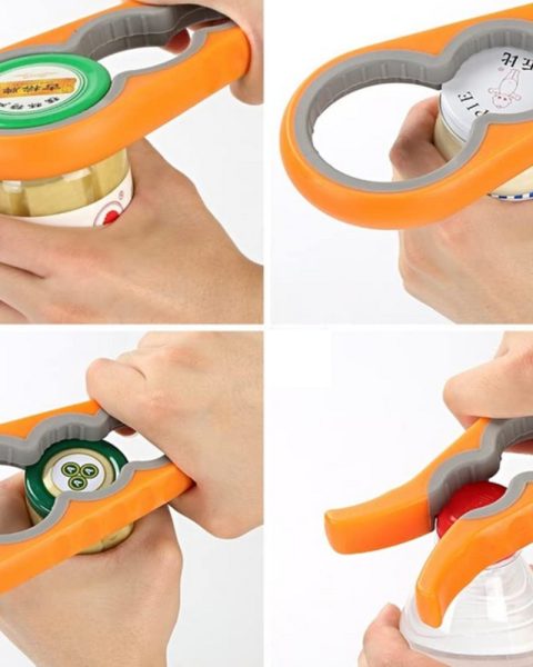 Otwieracz do słoików butelek nakrętek uniwersalny 4w1