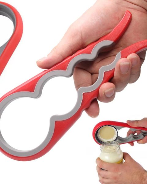 Otwieracz do słoików butelek nakrętek uniwersalny 4w1