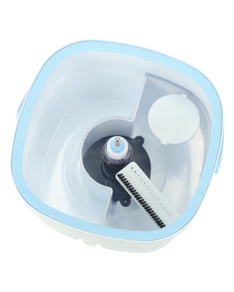 Mop obrotowy z wiadrem płaski rotacyjny czysta brudna woda wyciskacz