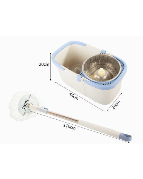 Mop obrotowy rotacyjny 360 spin turbo wiadro zestaw nakładka mikrofibra