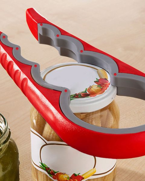 Otwieracz do słoików butelek nakrętek uniwersalny 4w1