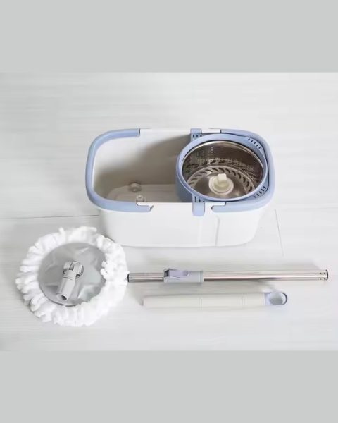 Mop obrotowy rotacyjny 360 spin turbo wiadro zestaw nakładka mikrofibra