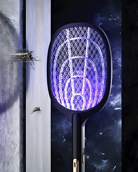 Elektryczna łapka packa na muchy komary ćmy owady z lampą uv + podstawka