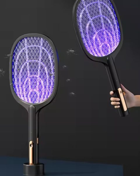 Elektryczna łapka packa na muchy komary ćmy owady z lampą uv + podstawka