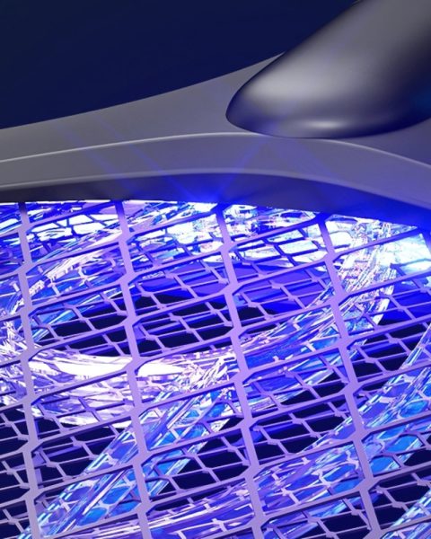 Elektryczna łapka packa na muchy komary ćmy owady z lampą uv + podstawka