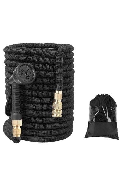 Wąż ogrodowy rozciągliwy 15m złączki pistolet hak