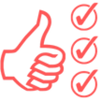 ikona dłoń z kciukiem w górę